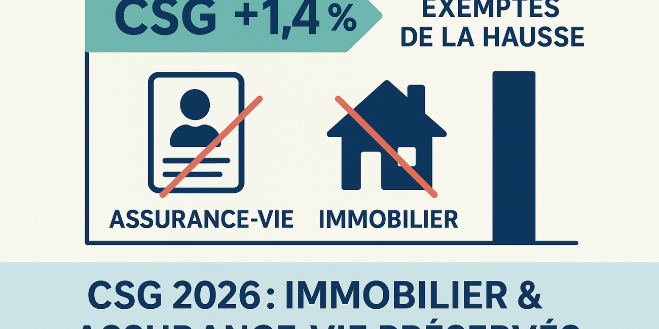 Hausse de la CSG : limmobilier et lassurance vie exemptes ? - Image 2