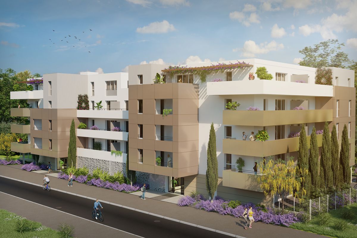Programme immobilier couleur lavande - Image 1
